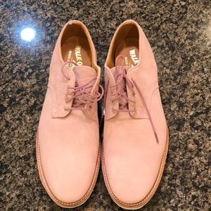 Walk-over Pink nubuck lace up shoes